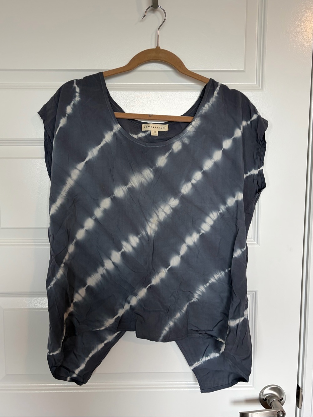 Lovestitch Tie-Dye Split-Back Top